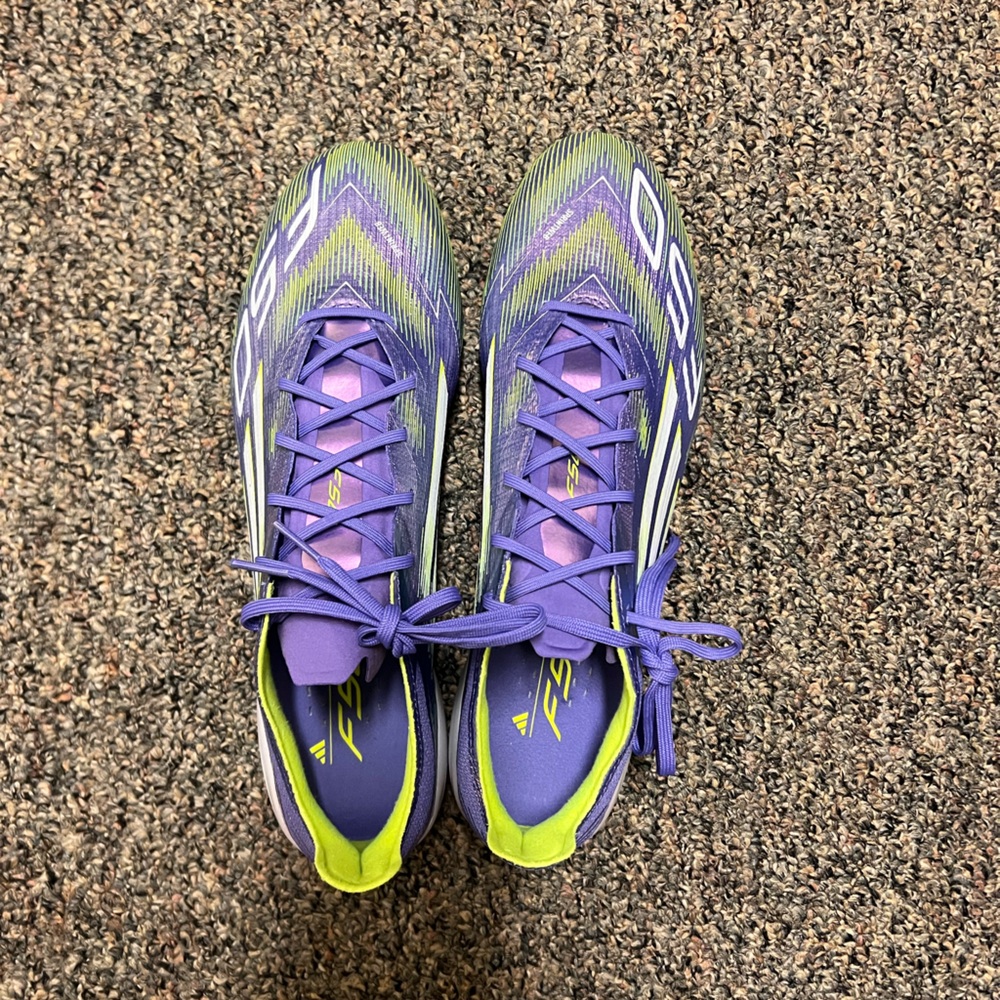 Adidas F50 Elite FG Soccer Shoes - Purple and Green